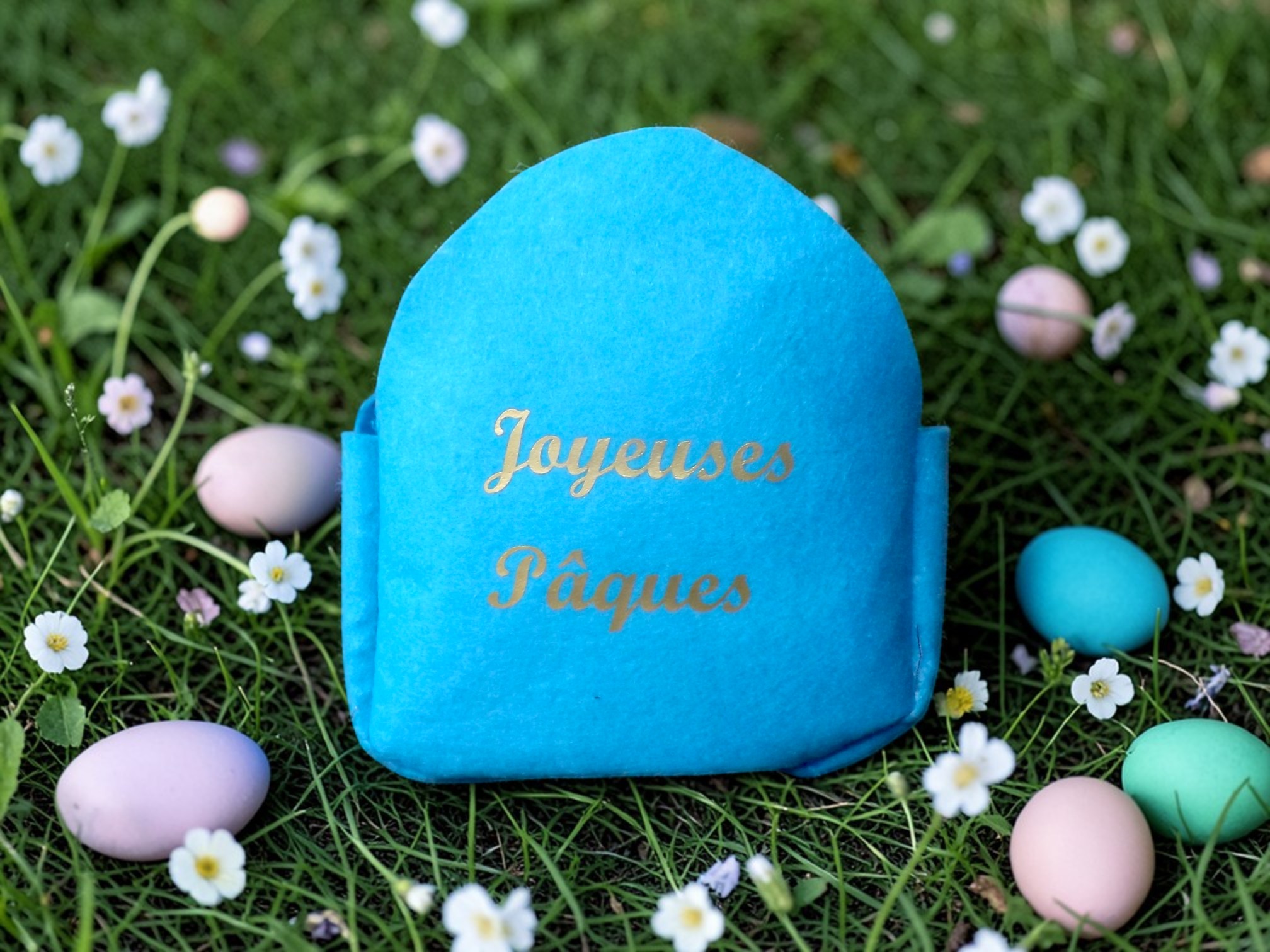 Petit panier de Pâques en feutrine – Joyeuses Pâques