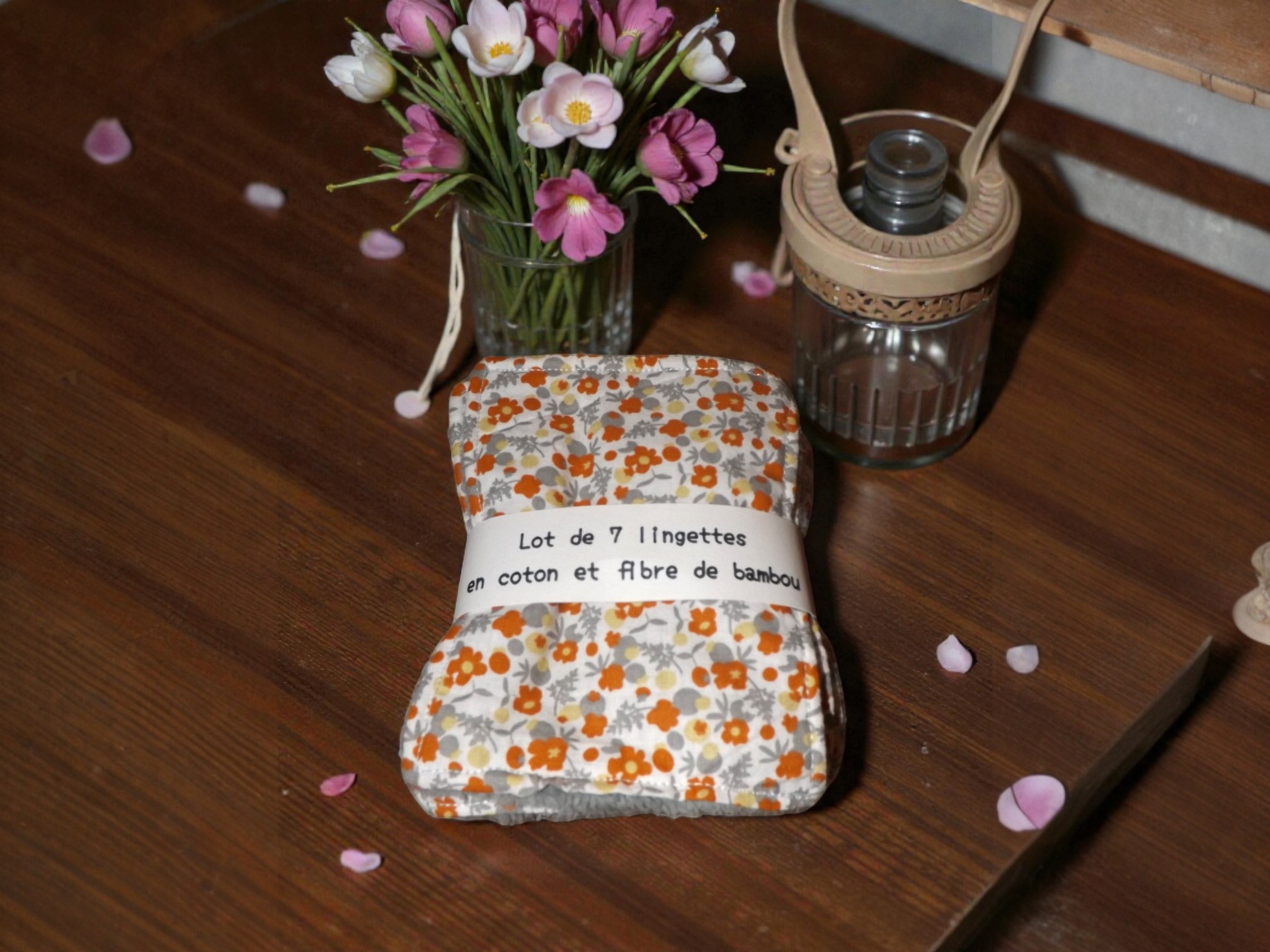 panière plus 7 lingettes assorties