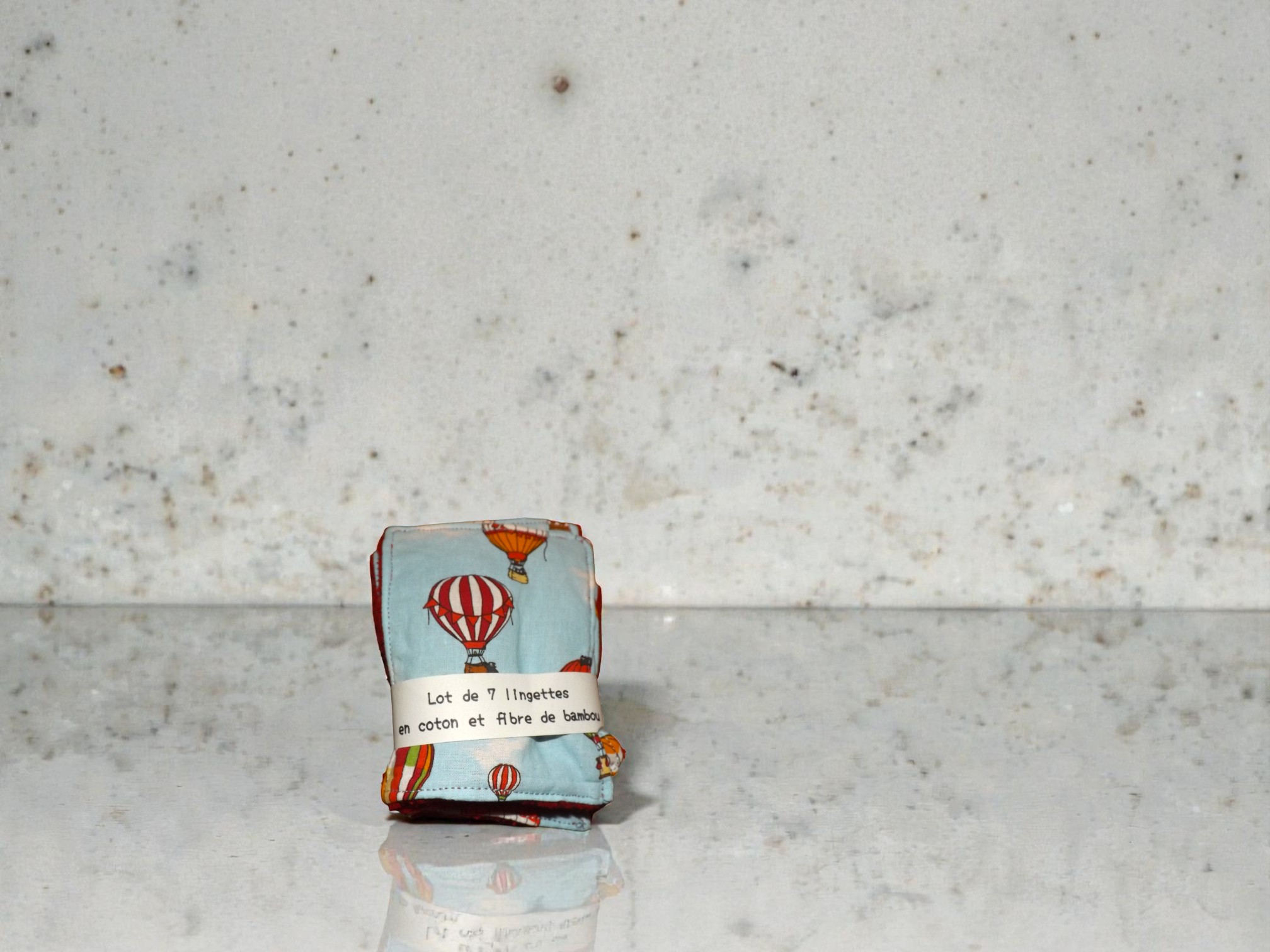 panière plus 7 lingettes assorties