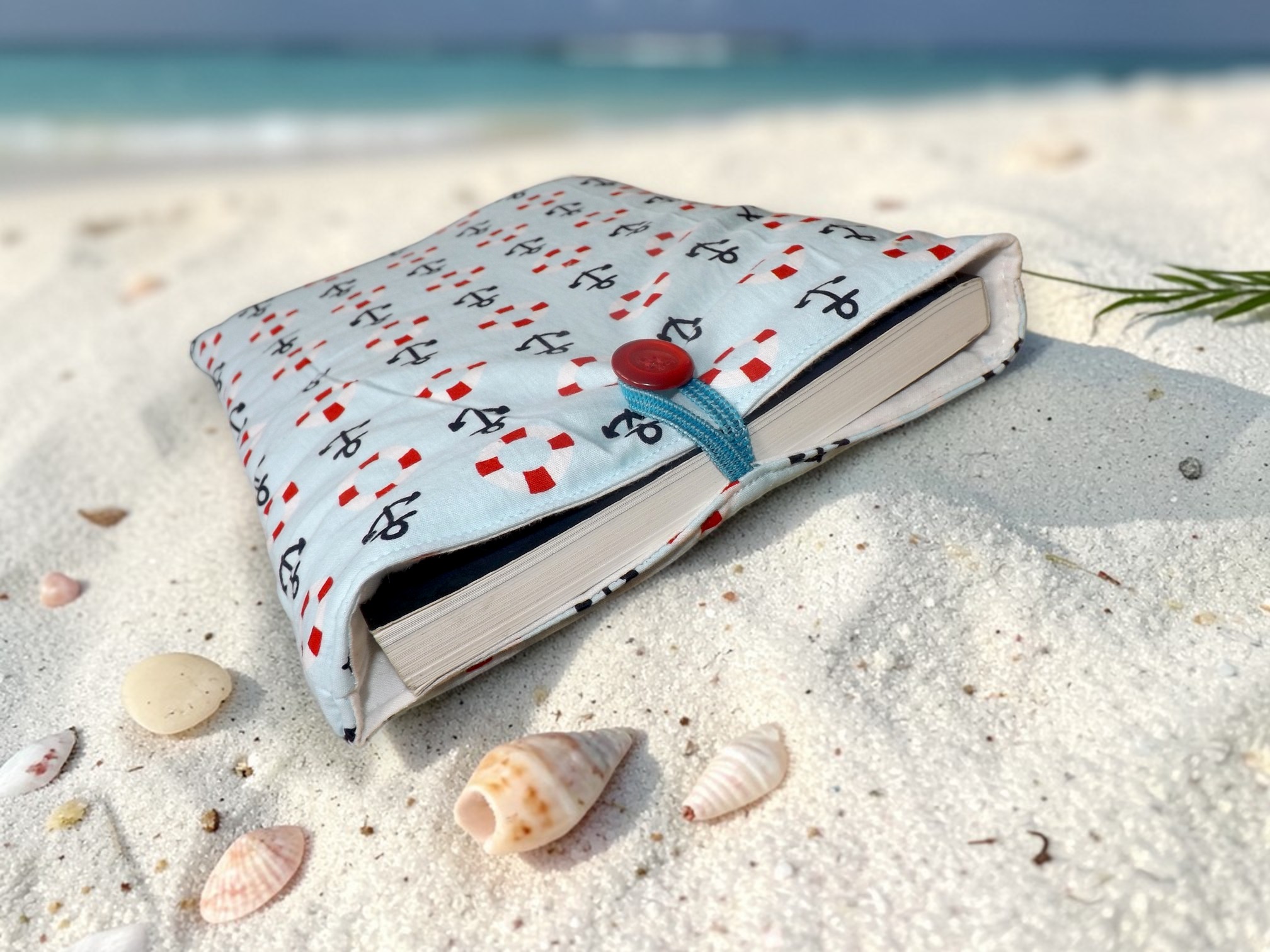 Pochette à livre thème marin 