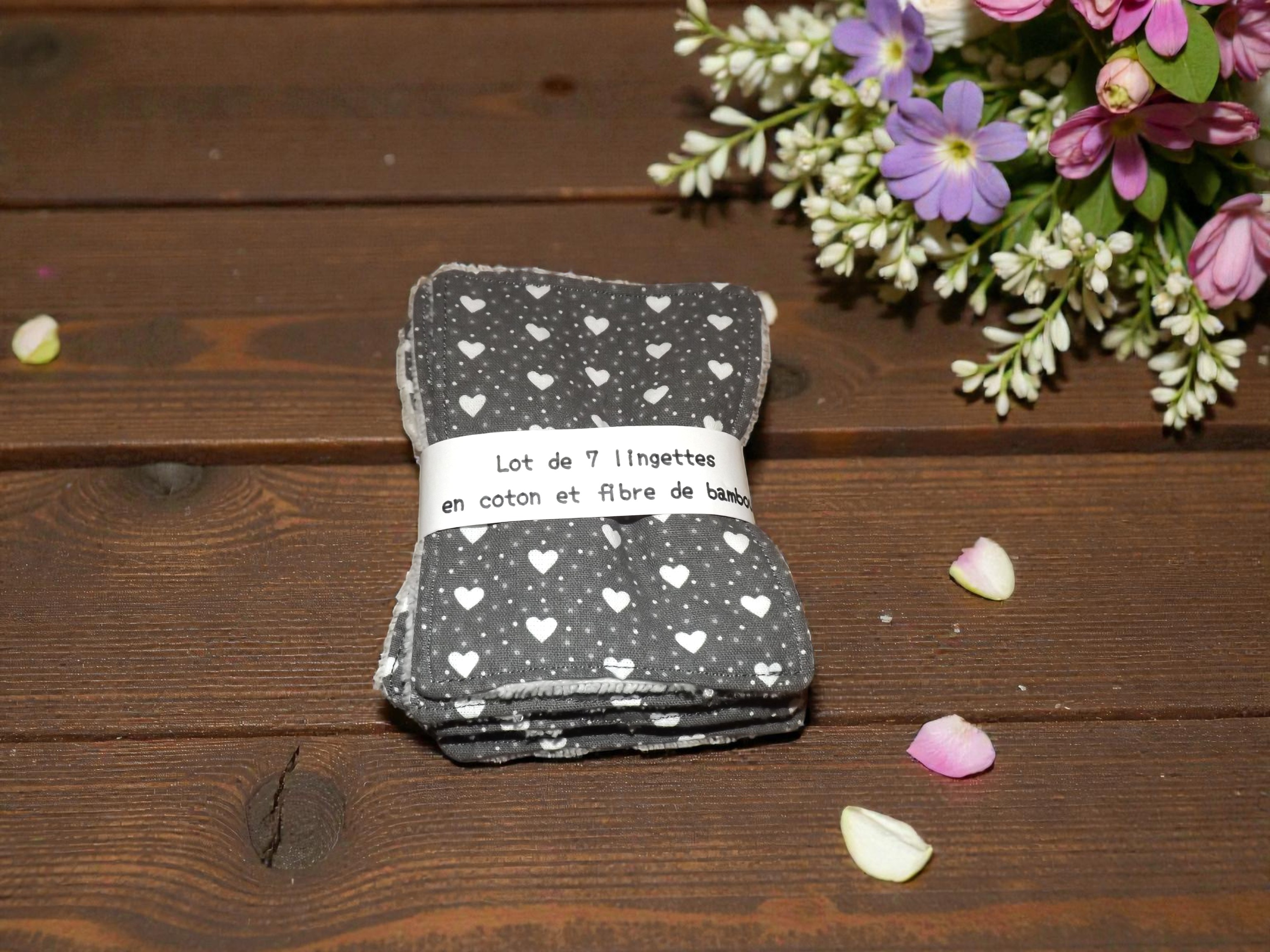 panière plus 7 lingettes assorties