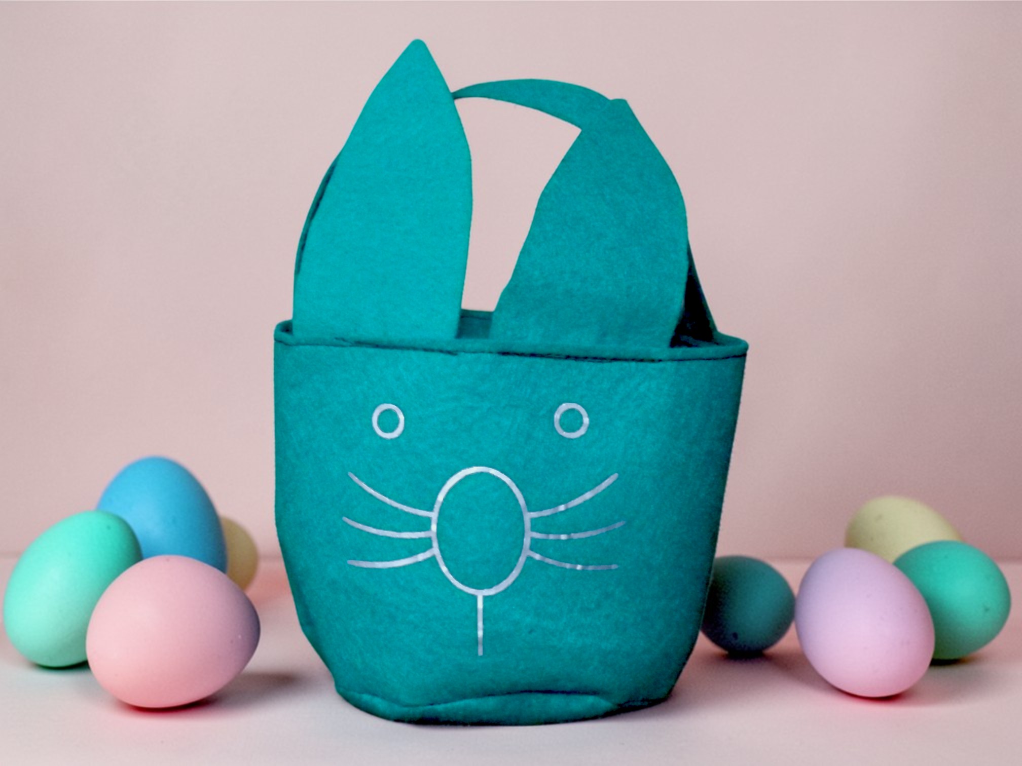 Petit panier de Pâques en feutrine – idéal pour la chasse aux œufs 🐣