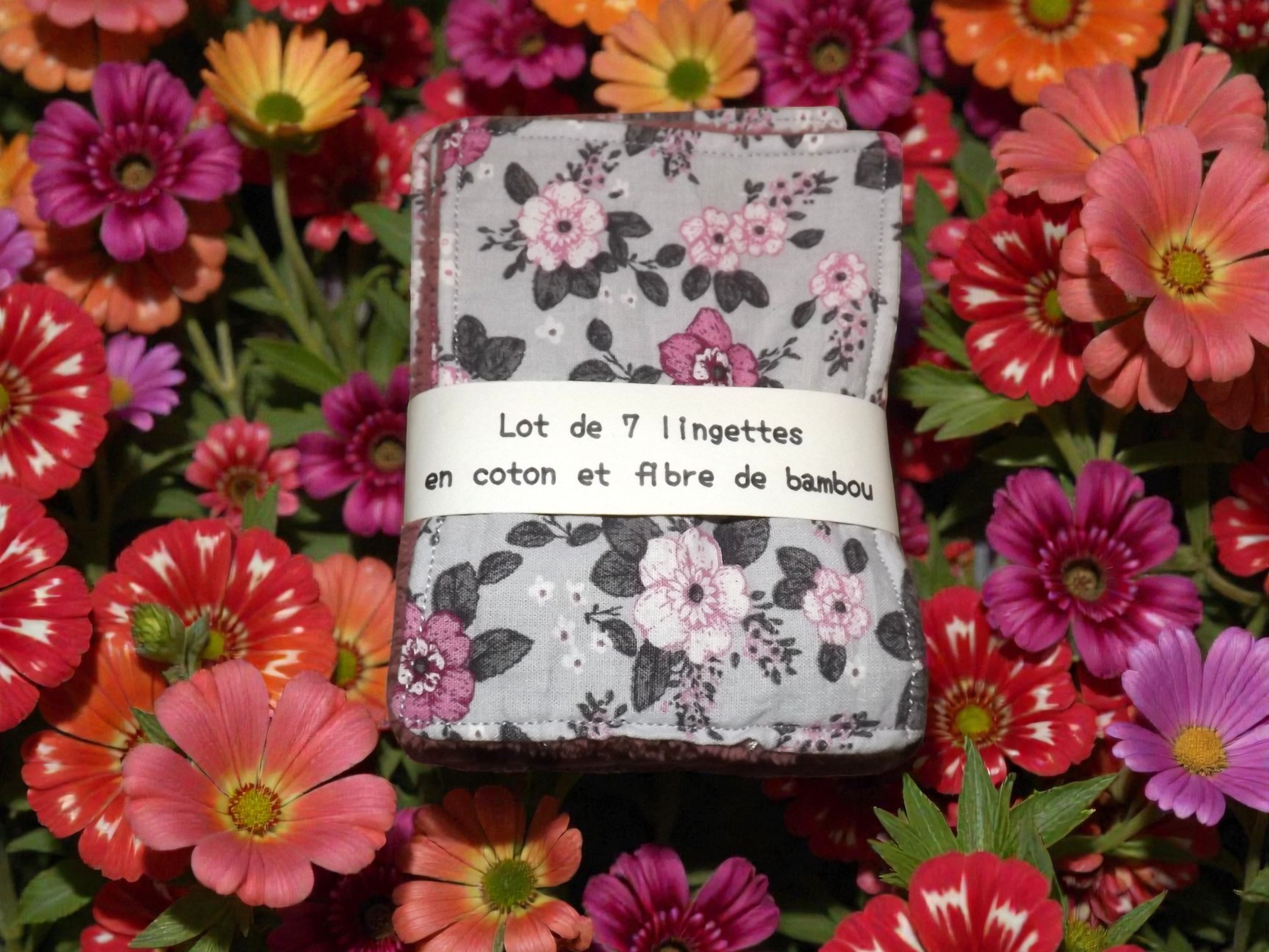 panière plus 7 lingettes assorties 