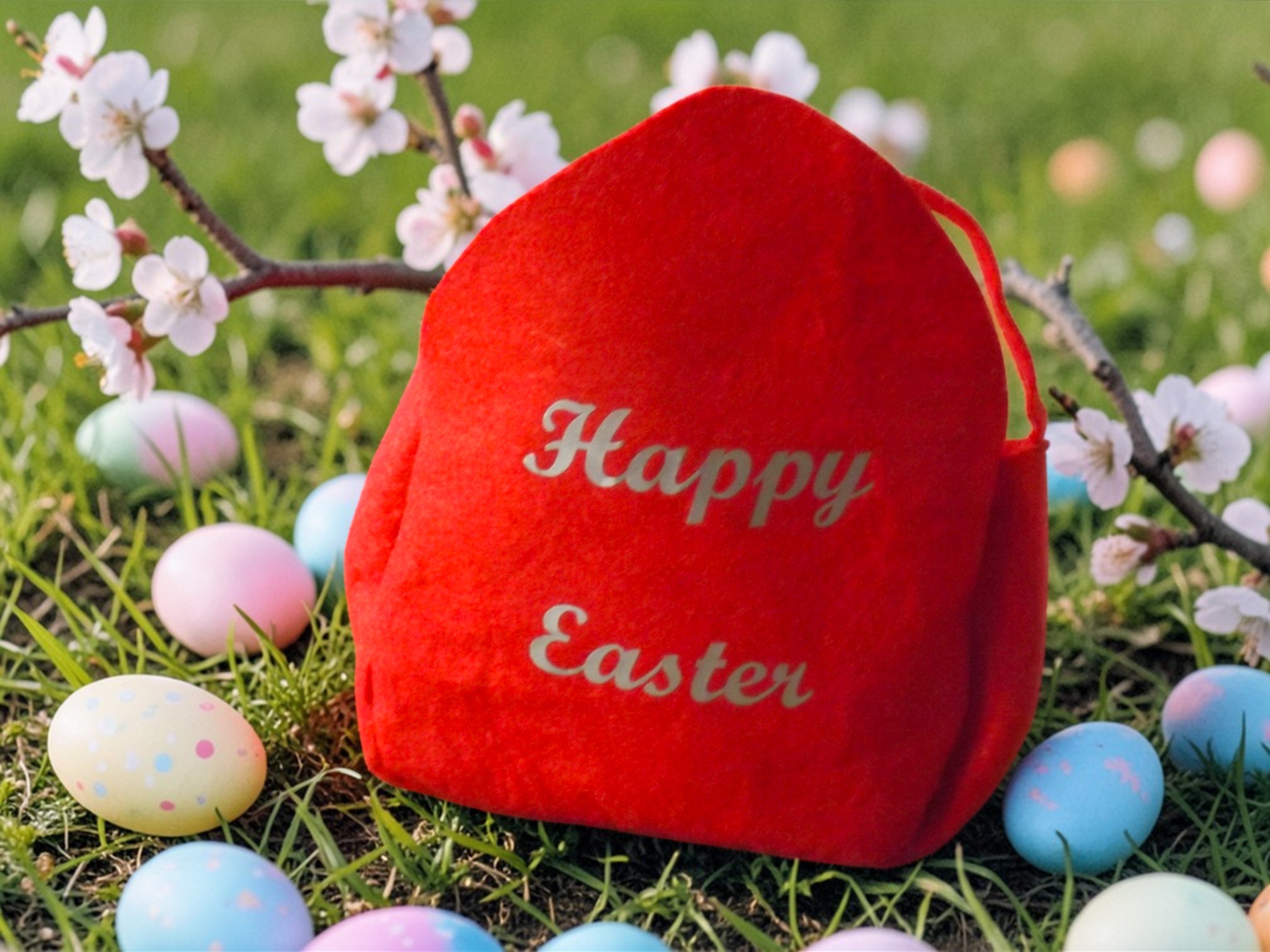 Petit panier de Pâques en feutrine –Happy easter