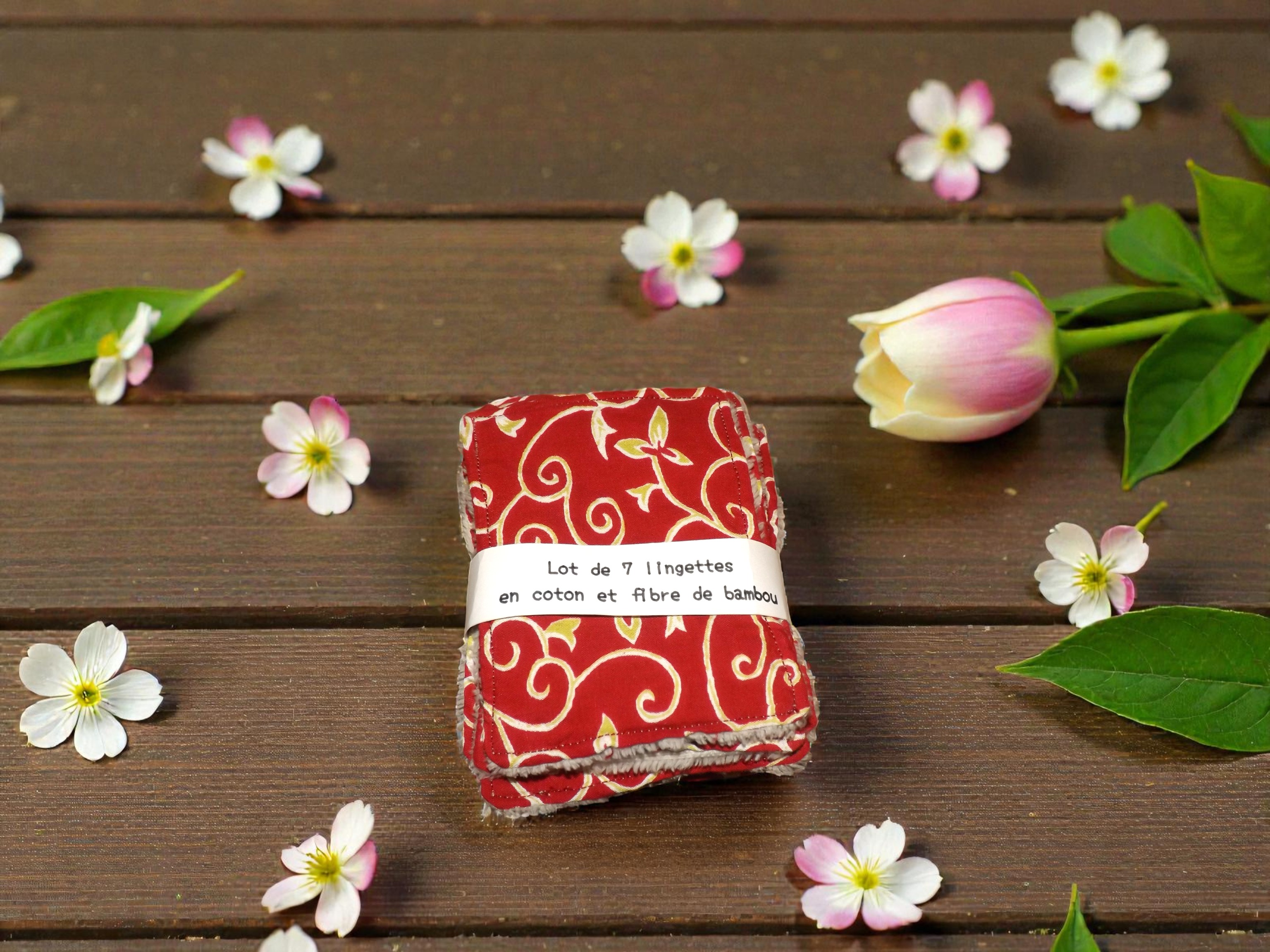 panière plus 7 lingettes assorties 