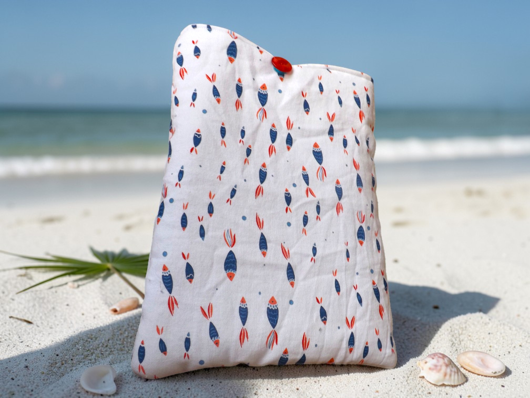 Pochette à livre thème plage