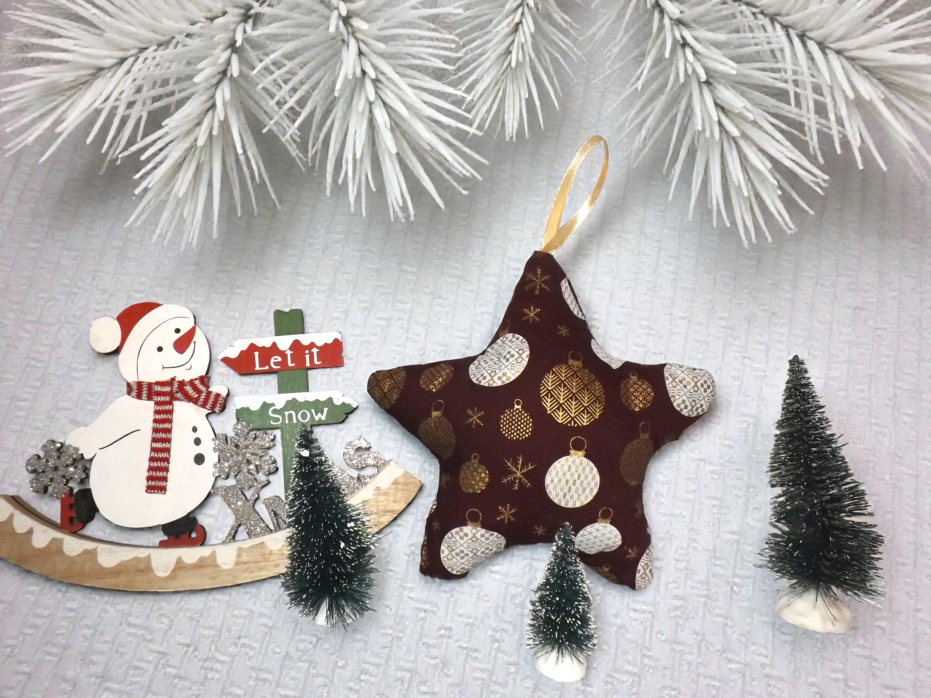 Étoile de Noël à suspendre