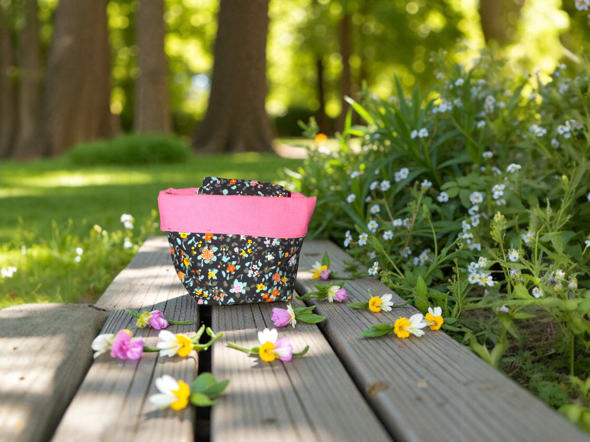 panière plus 7 lingettes assorties