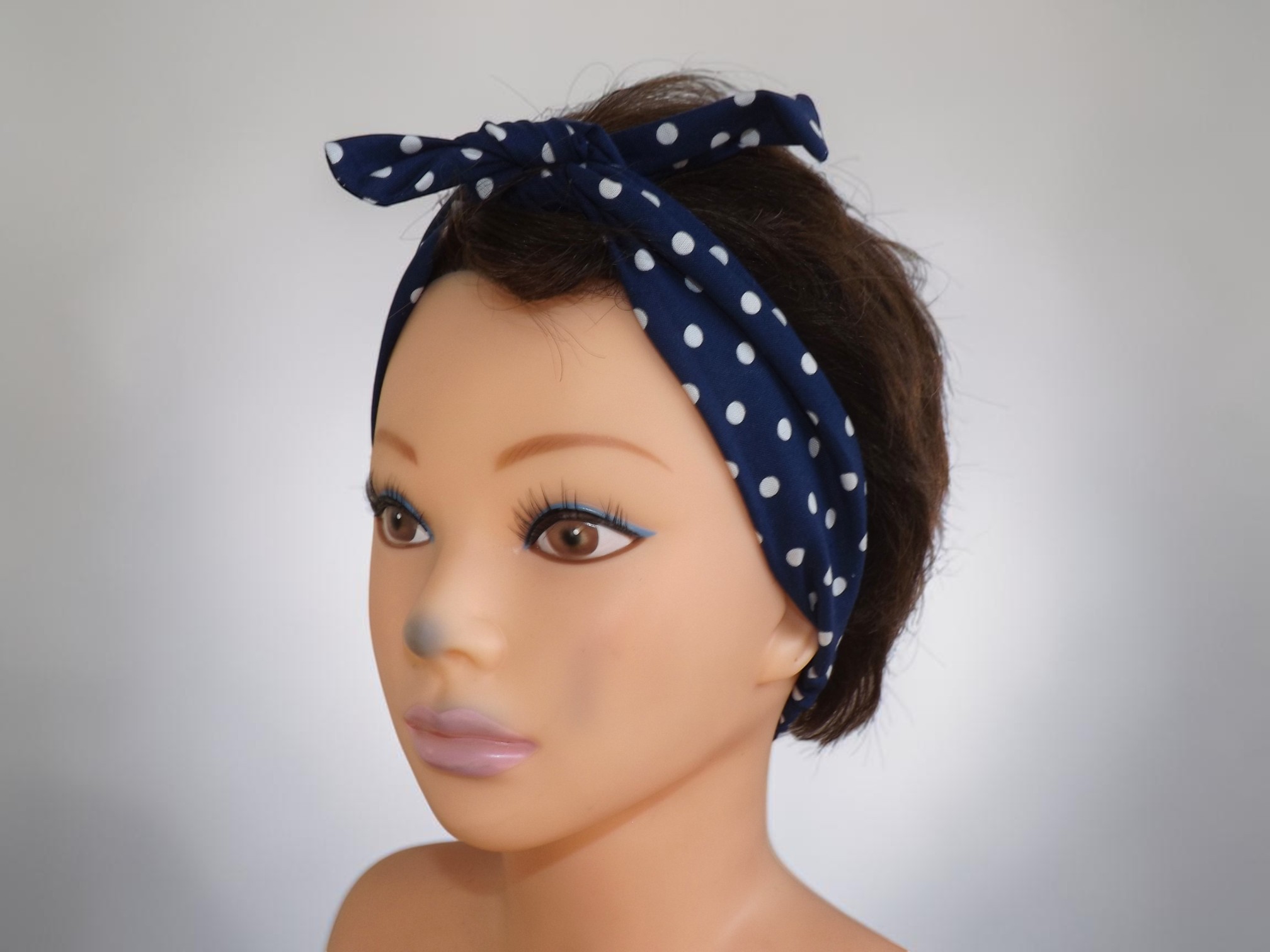 Bandeau à cheveux à pois 