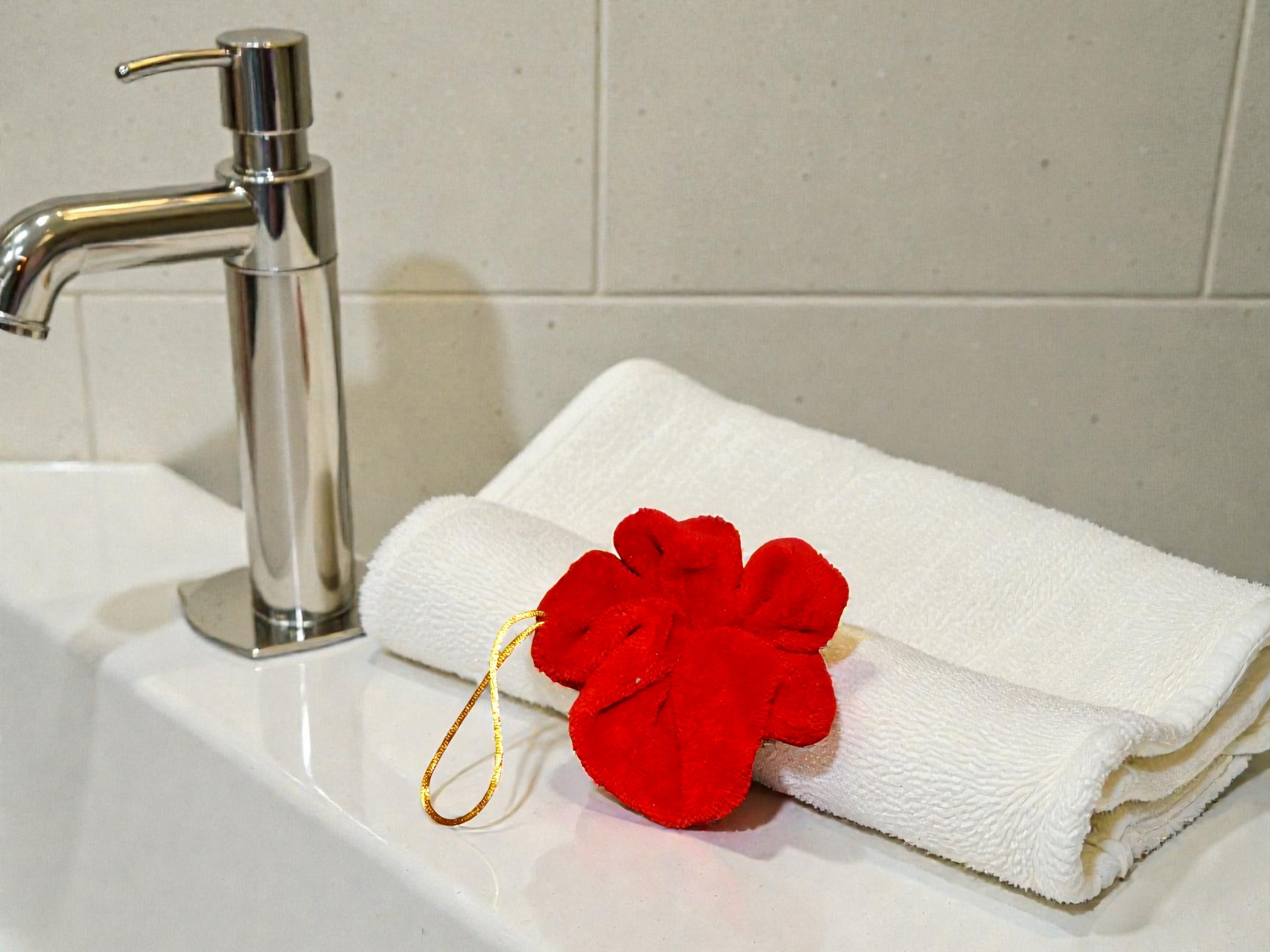 Fleur de douche en fibre de bambou