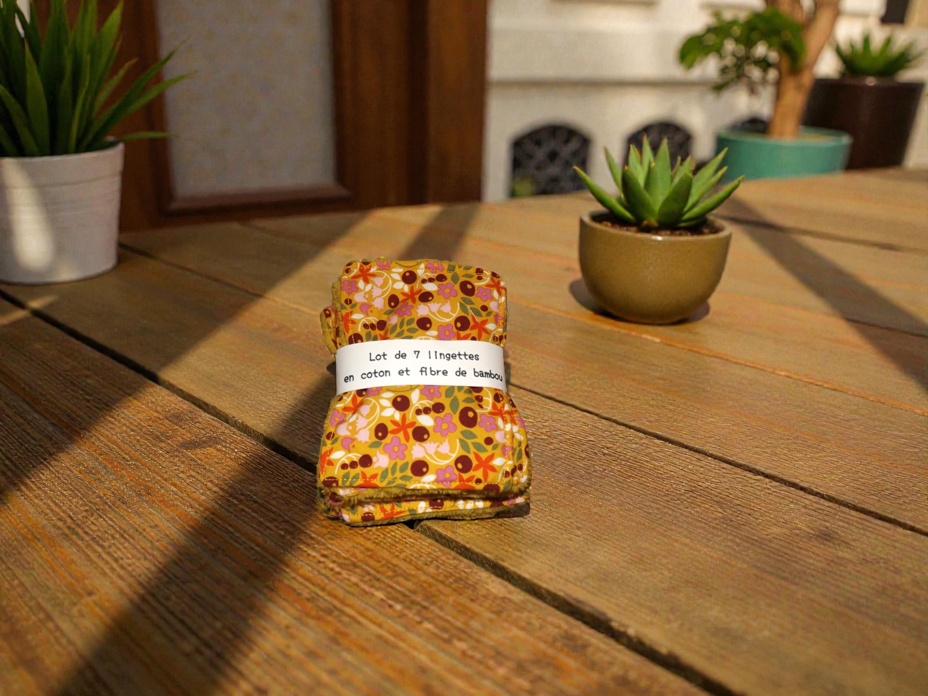 panière plus 7 lingettes assorties