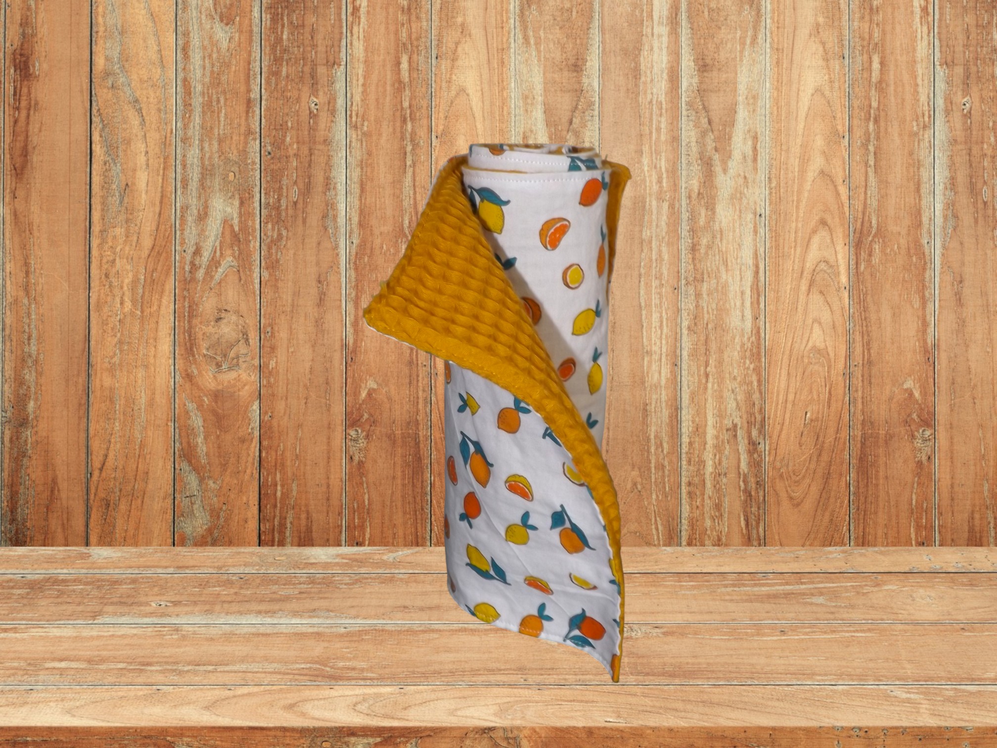 Essuie-tout lavable 6 feuilles tissus coton et nid d'abeilles 