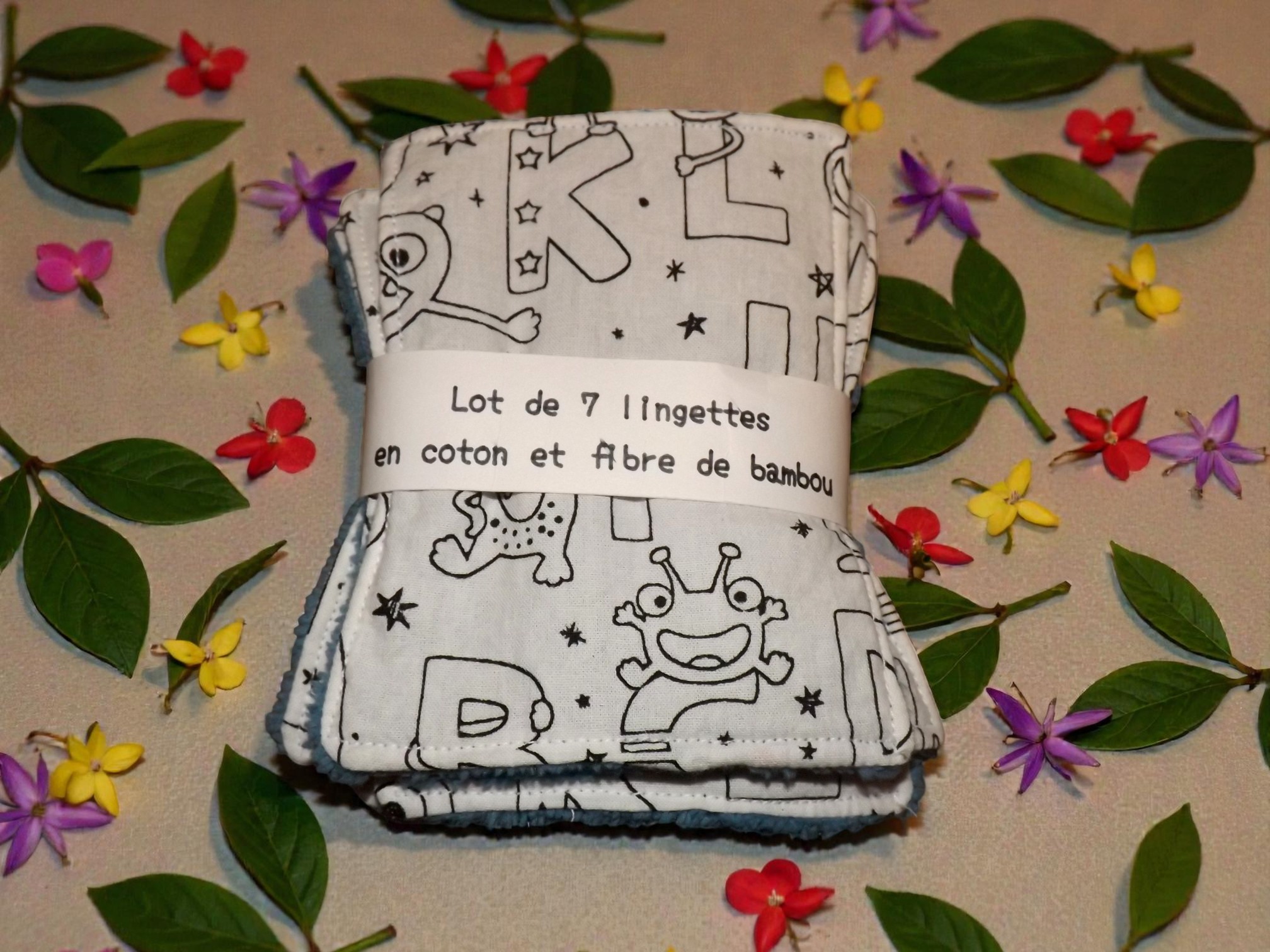 Lingettes démaquillantes réutilisables vendues par 7