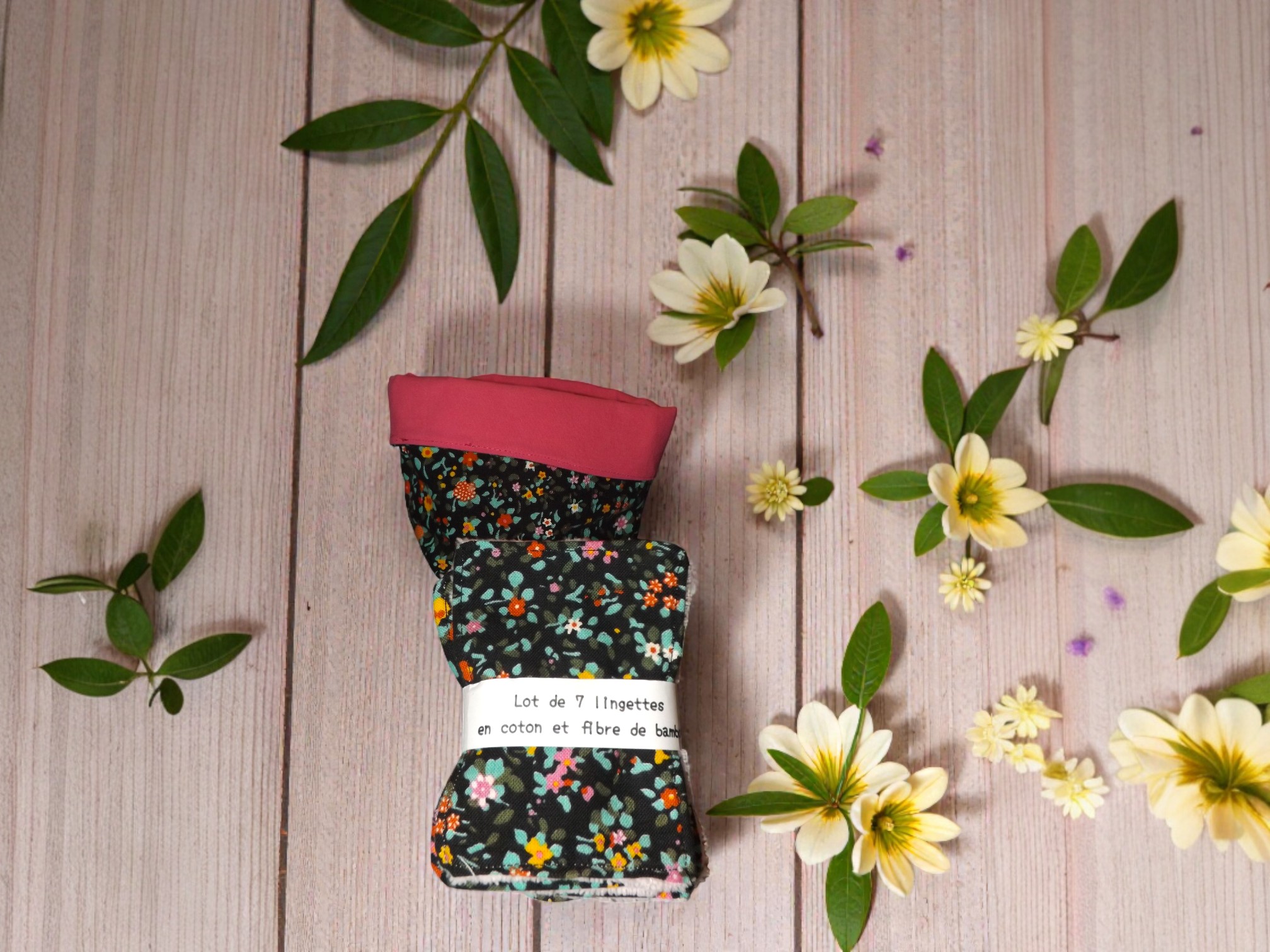 panière plus 7 lingettes assorties