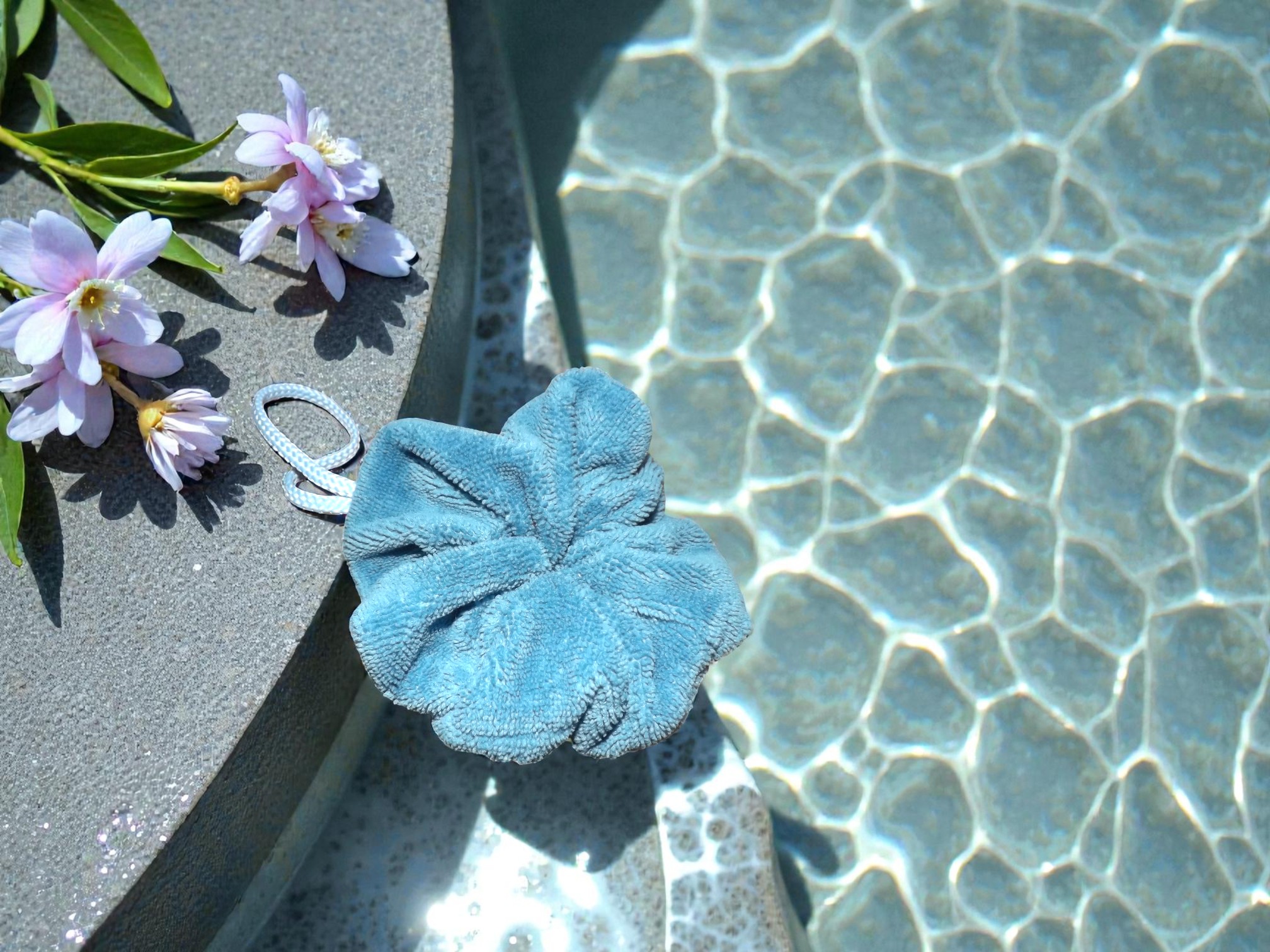 Fleur de douche en fibre de bambou