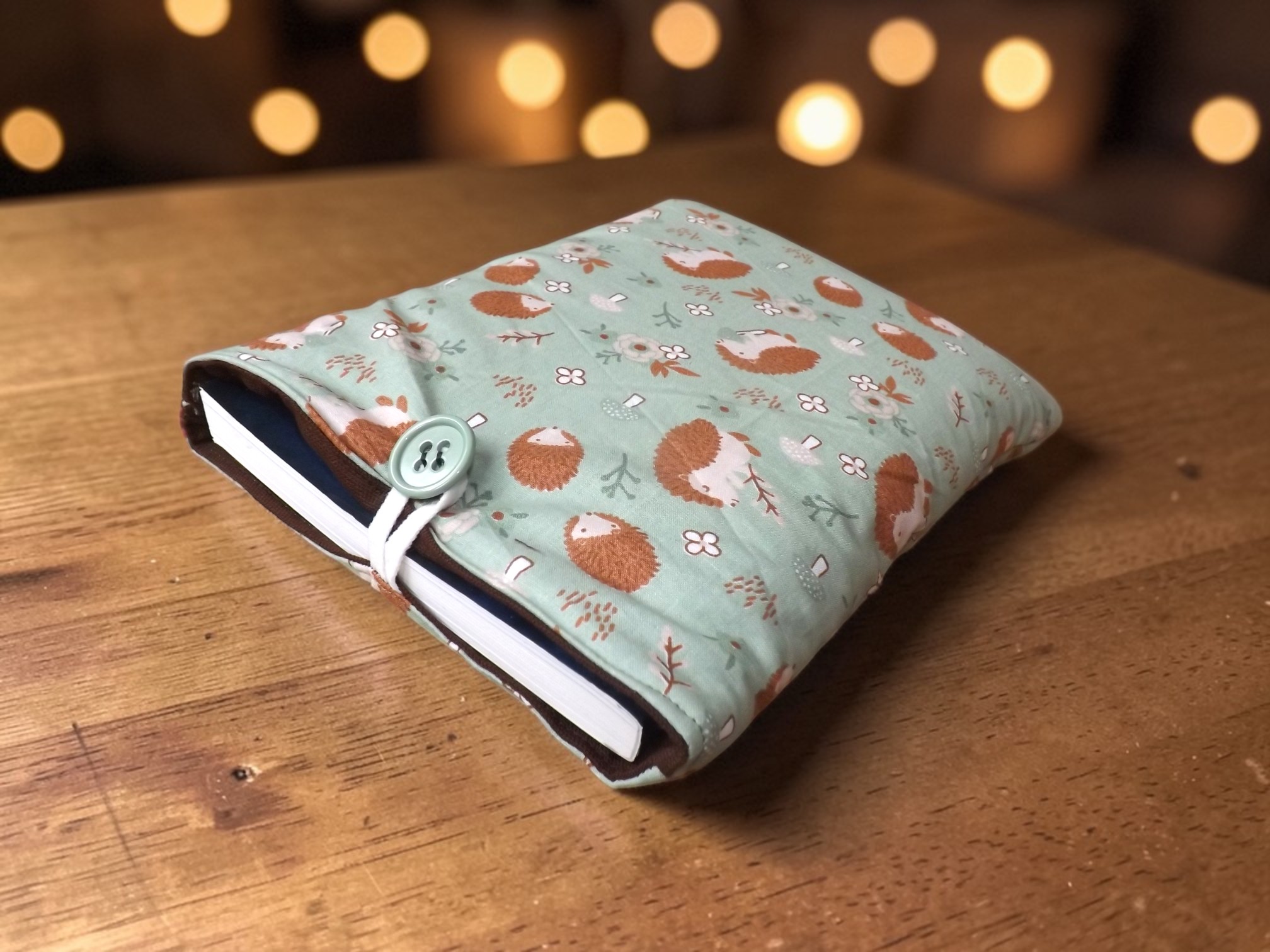 Pochette à livre thème hérissons 