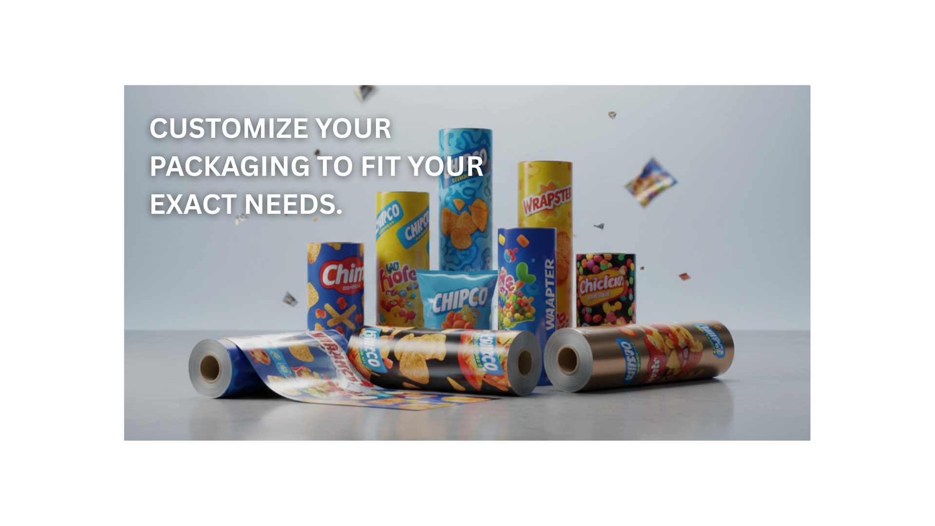 Custom Printed Packaging Film Rolls