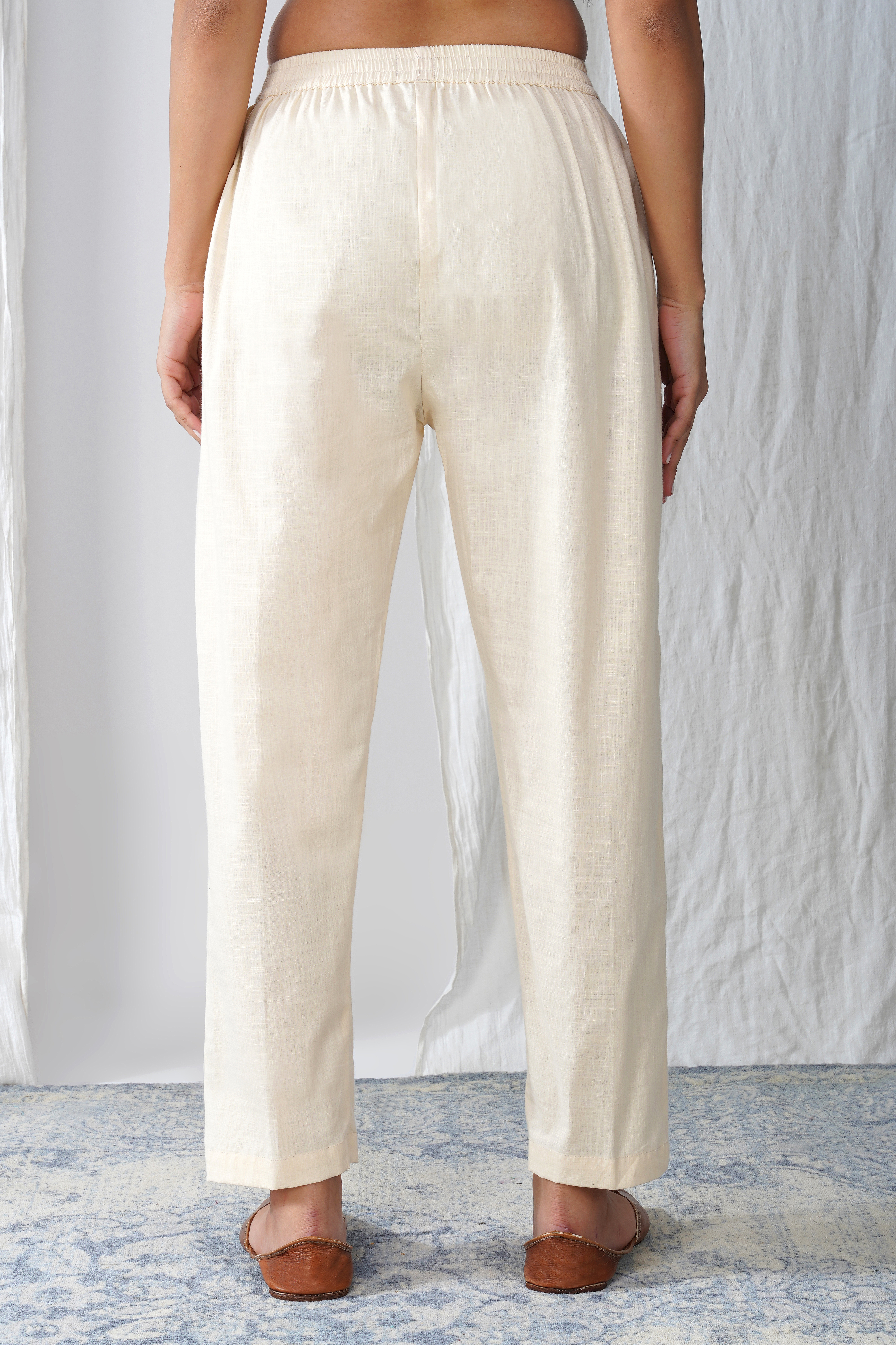 Women Cotton Slub Premium Pant
