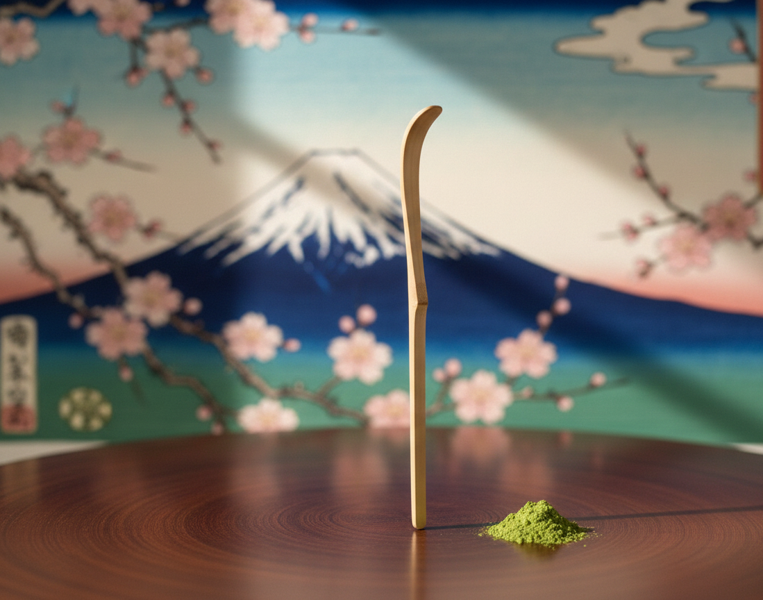 Matcha bambukinis šaukštelis