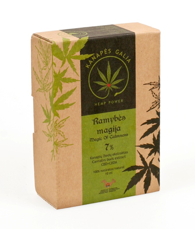 CBD+CBDA  aliejus 7% "Ramybės magija"