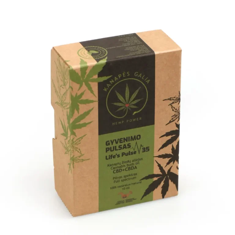 CBD+CBD aliejus 35% "Gyvenimo pulsas"