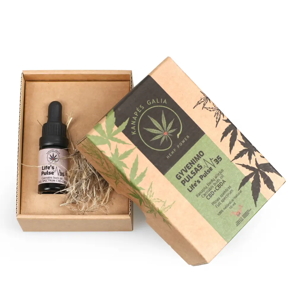 CBD+CBD aliejus 35% "Gyvenimo pulsas"