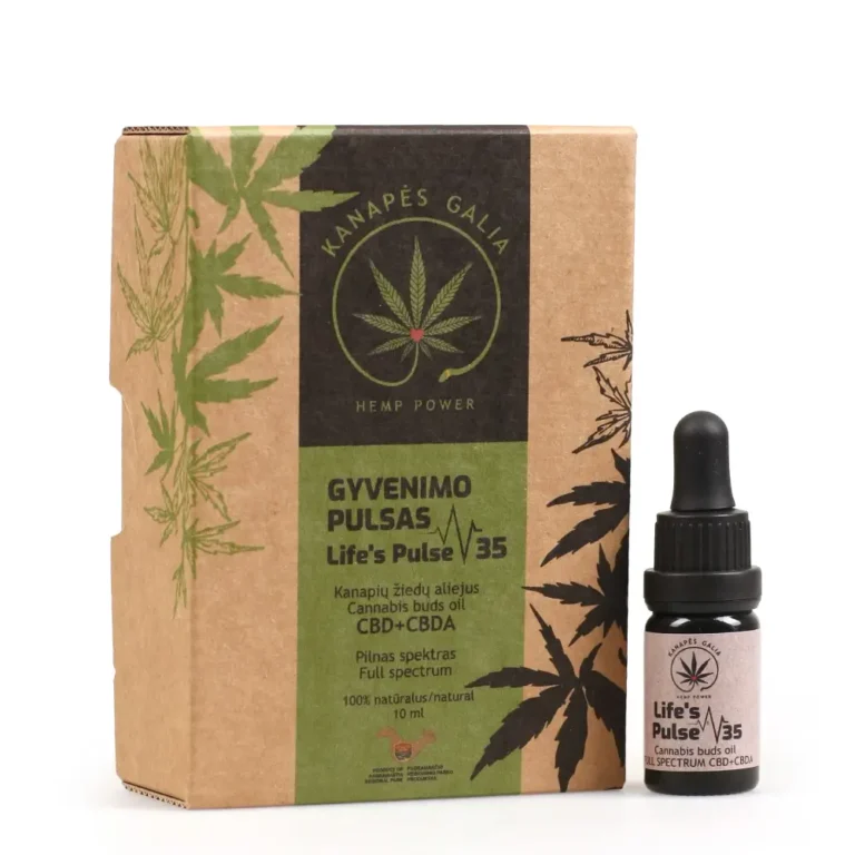 CBD+CBD aliejus 35% "Gyvenimo pulsas"