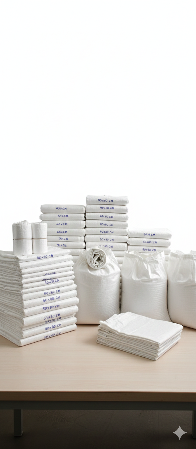 Premium White Woven Sacks