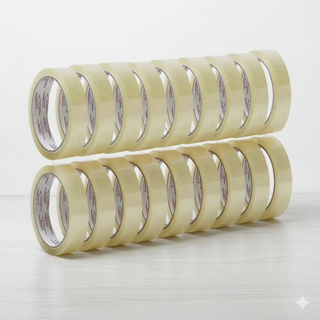 Clear Adhesive Tape Rolls