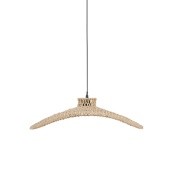 Suspension en fer, corde, papier éléctrifiée