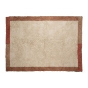 TAPIS TUFTÉ ROMANCERO ECRU+TERRACOTTA 200X140cm