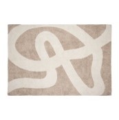 Tapis tufté beige et écru 230x160cm
