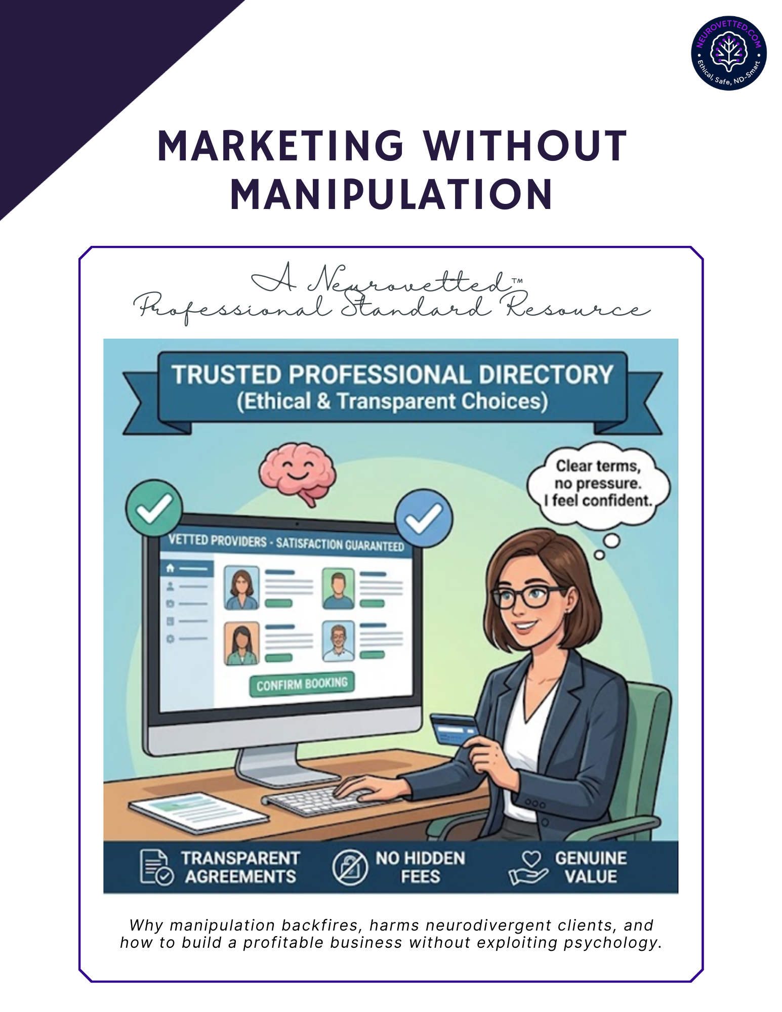 Marketing Without Manipulation