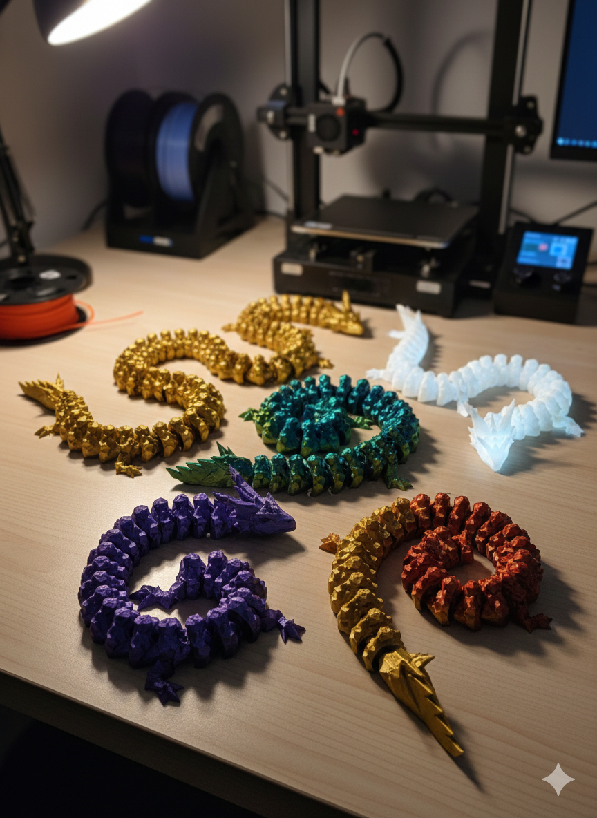Origami Drache 3D Druck