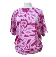 Pink & White Tie Dye T-shirt Size Large