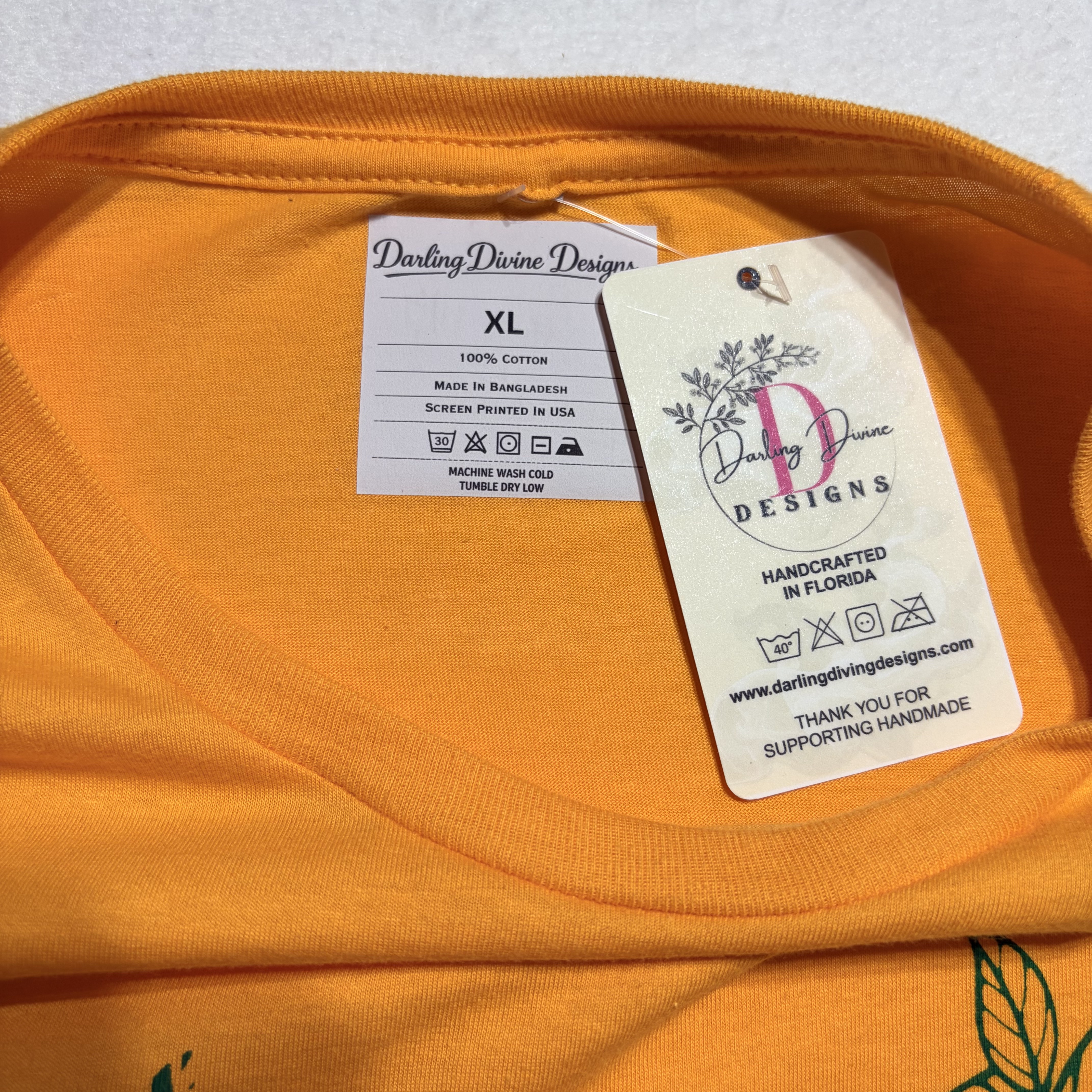 Gold Inspirational Graphic Tee – “Spread Your Wings and Fly” – Unisex XL