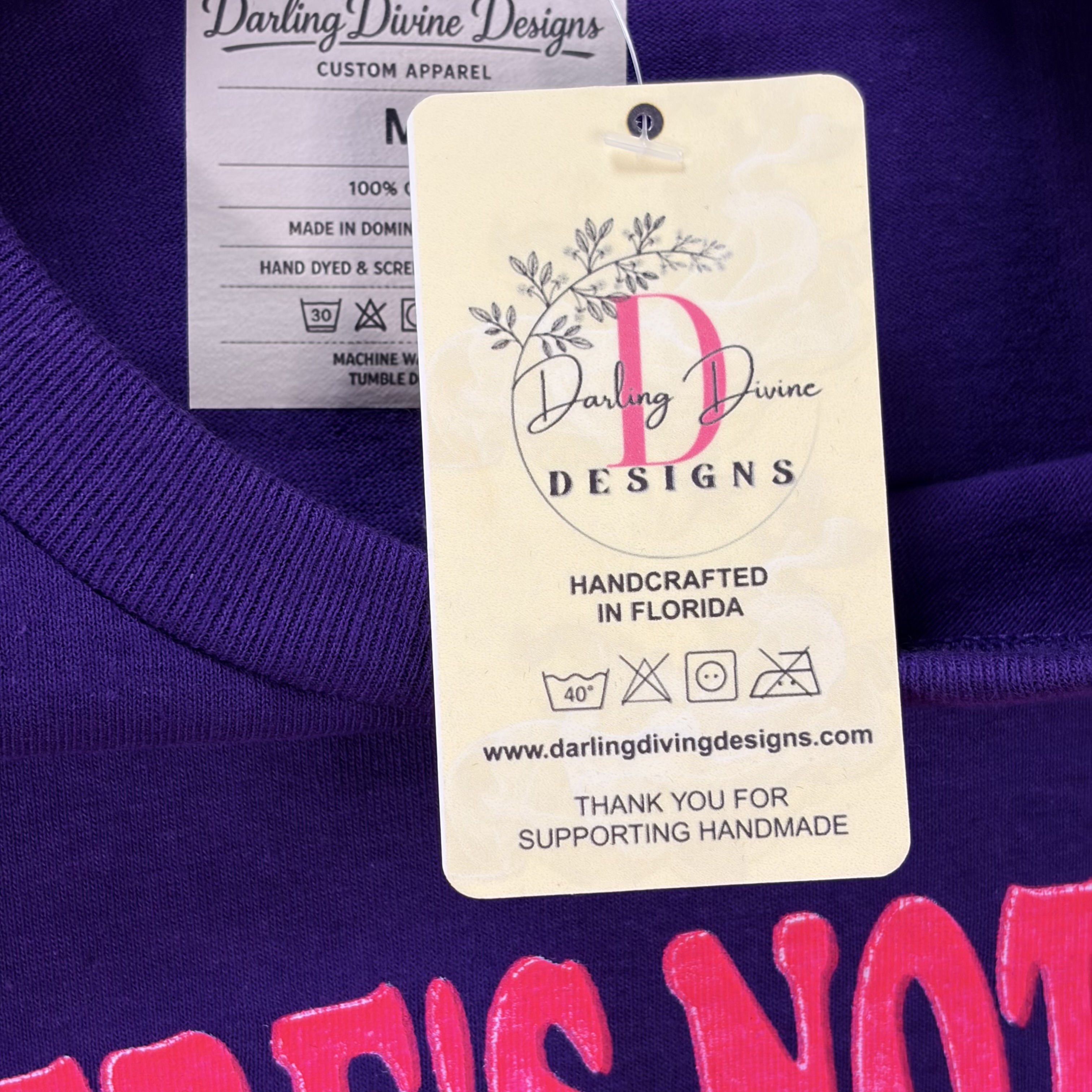 Purple Inspirational Graphic Tee – “There’s Nothing I Can’t Do” – Women's Medium