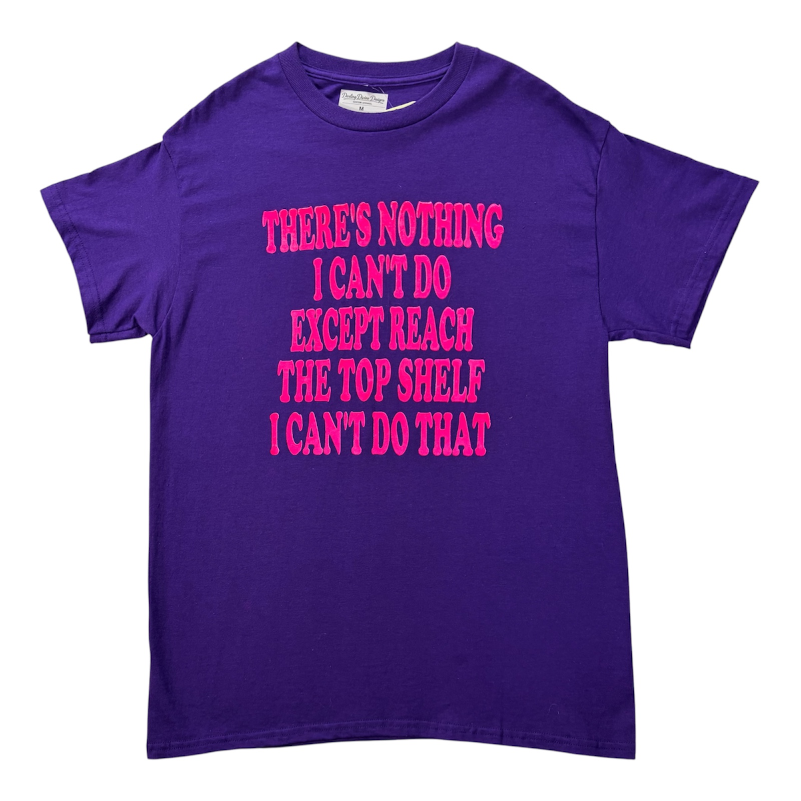 Purple Inspirational Graphic Tee – “There’s Nothing I Can’t Do” – Women's Medium