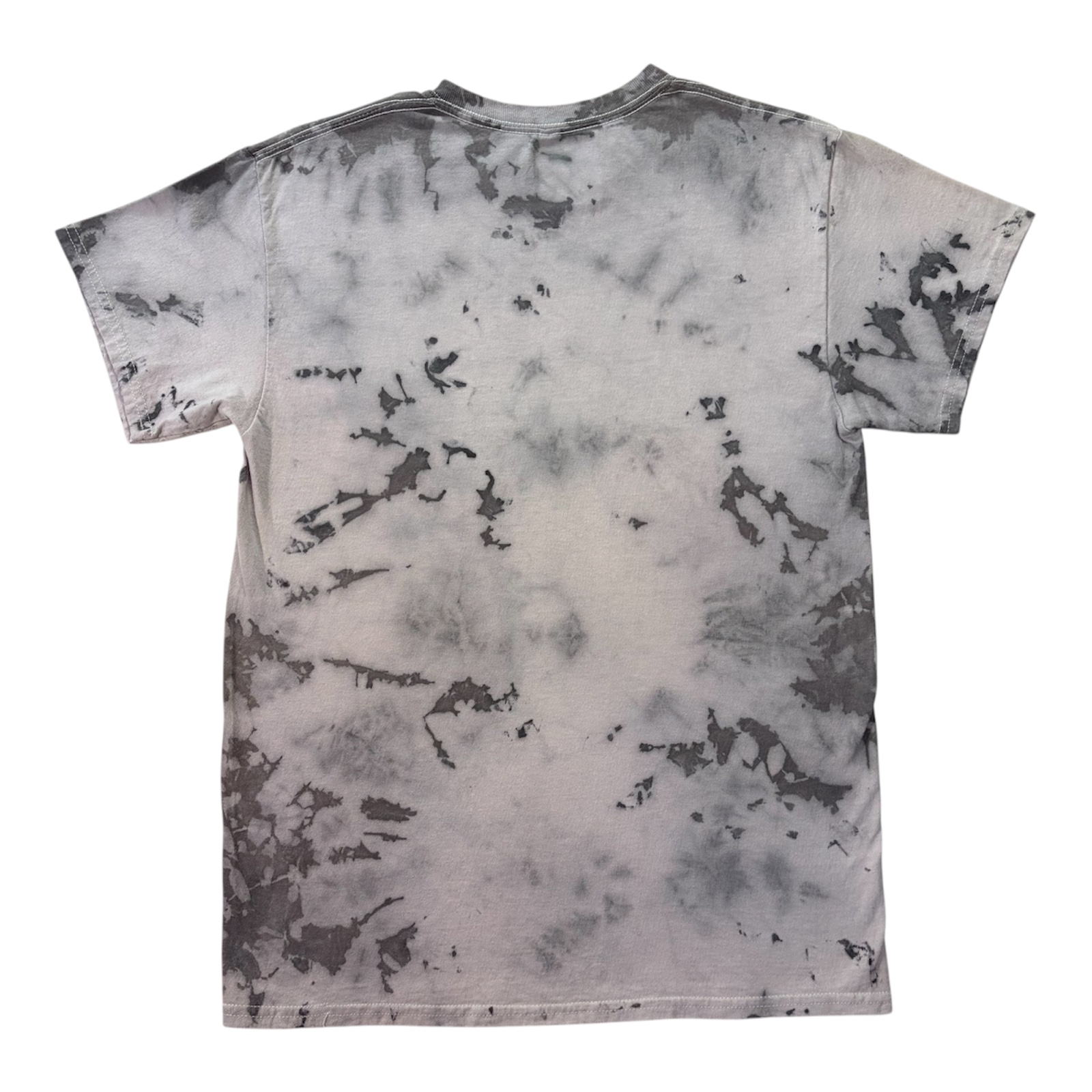 Gray Tie Dye Graphic Tee – “Be Yourself & Don’t Apologize” – Unisex Medium