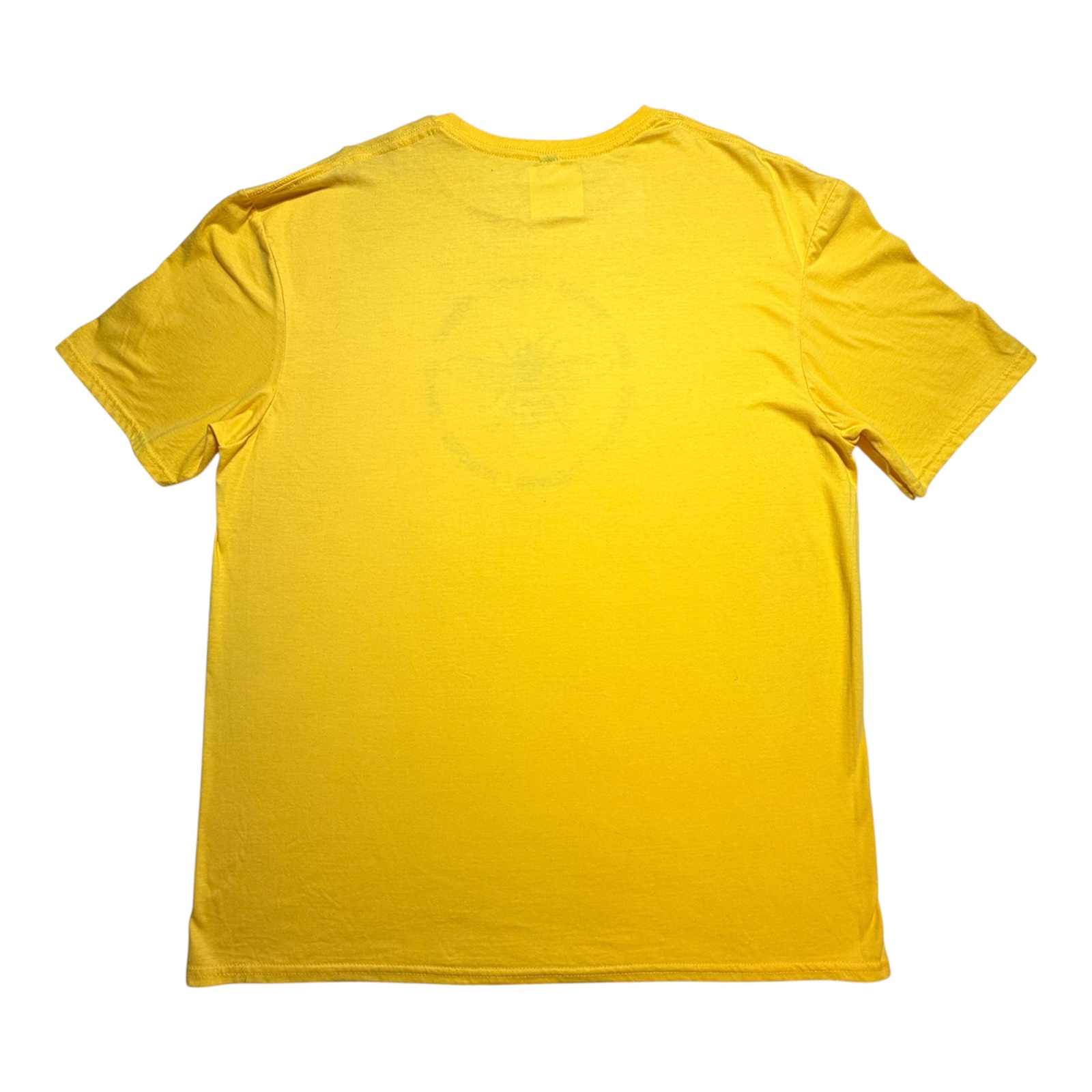 Yellow Bee Graphic Tee – Positive Words Circle Design – Unisex XL