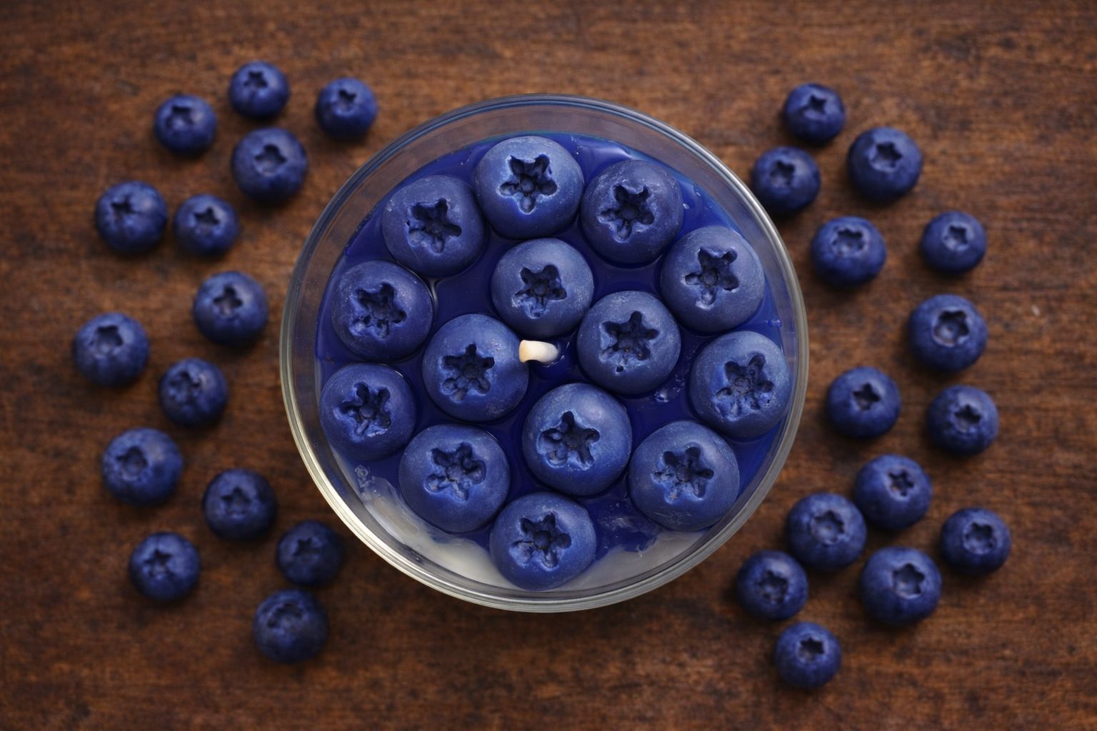 Bougie tarte à la myrtille