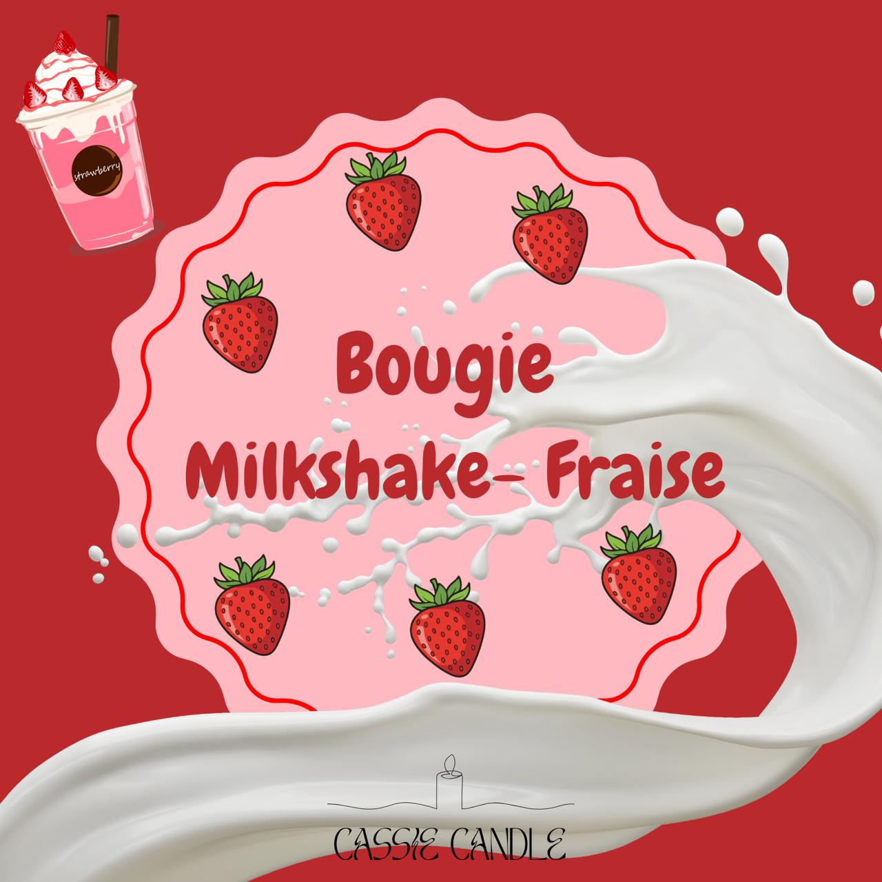 Bougie Milkshake Fraise 