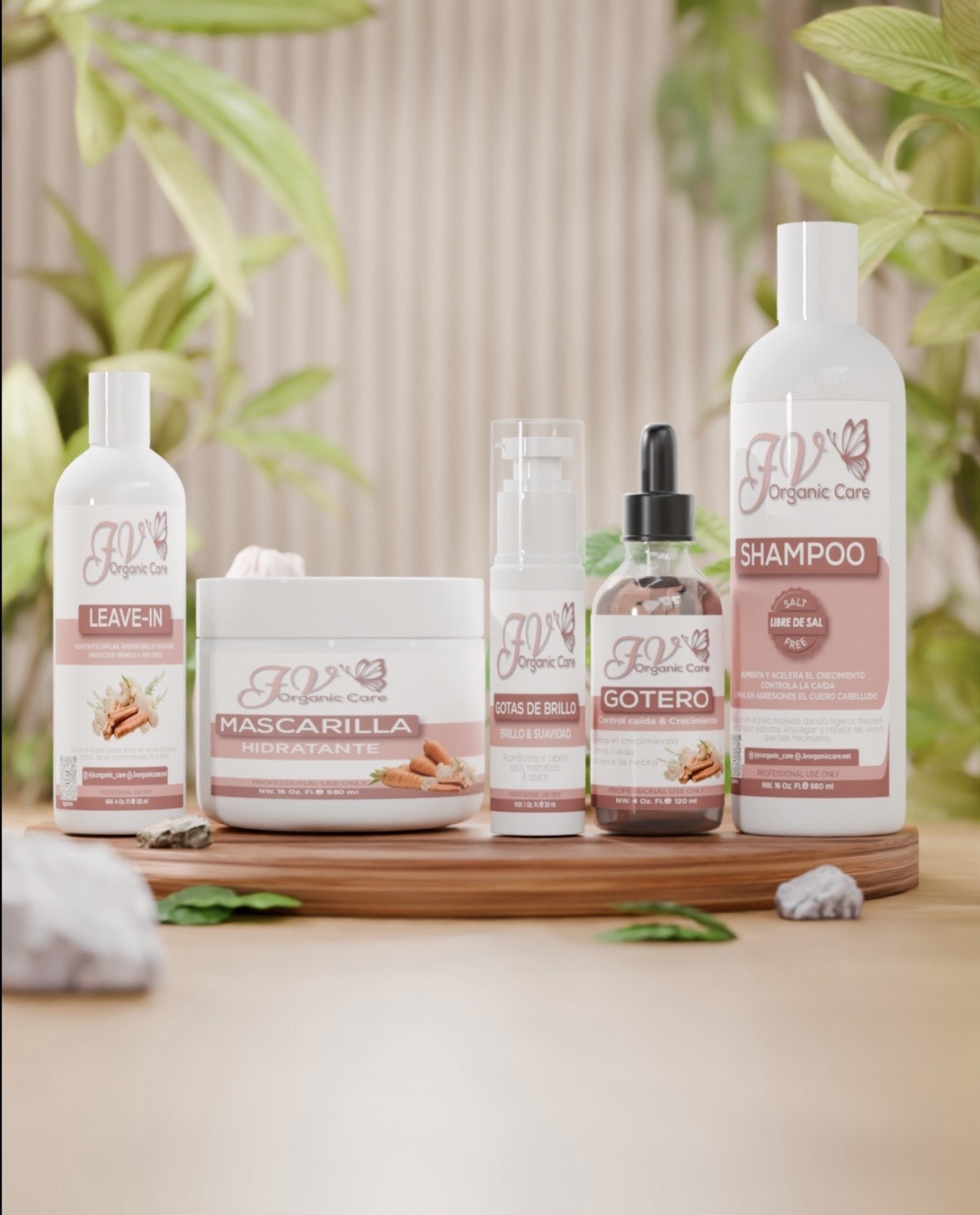 Kit de cuidado capilar JV Organic Care