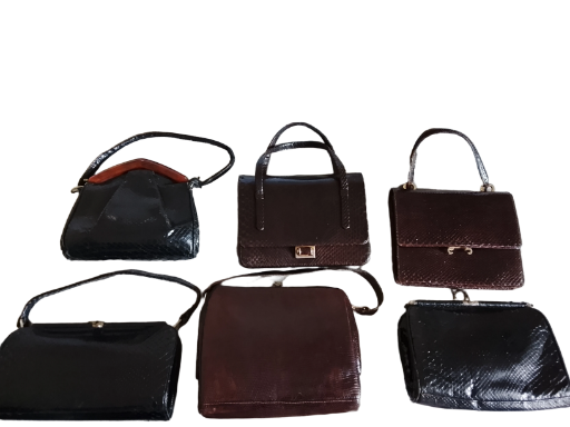 Bolsos vintage de piel de serpiente