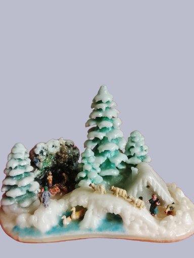 Decoración en cera motivos de nacimiento.