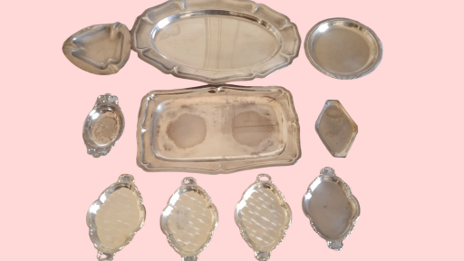 Juego de bandejas vintage