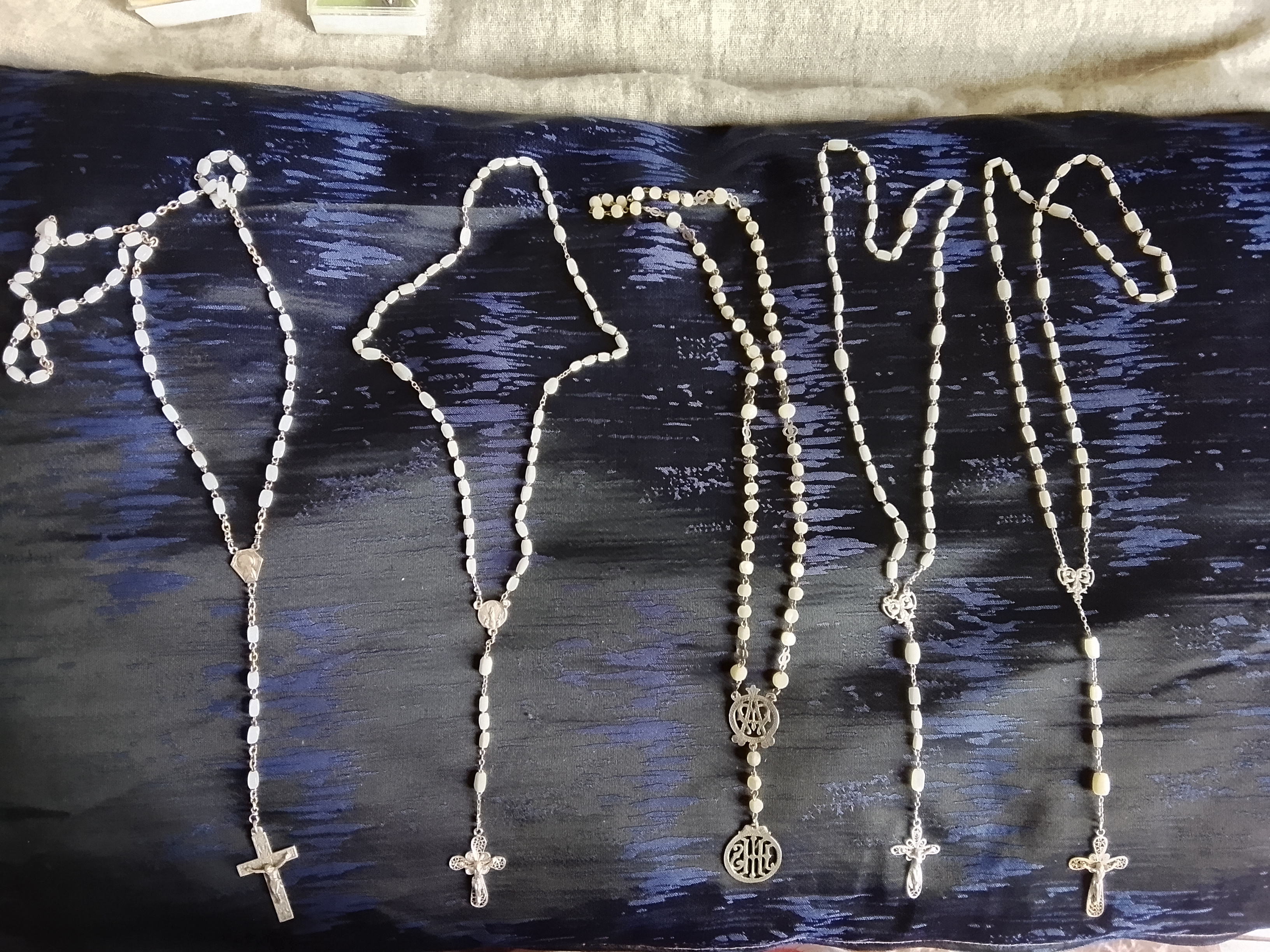 Rosarios de plata 9.25