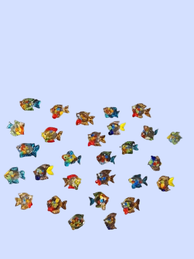 Peces decorativos  EN MINIATURA de MURANO AUTENTICO