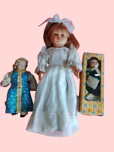 Muñeca de porcelana antigua de colección