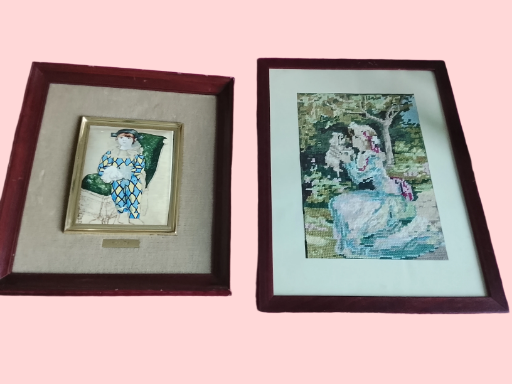 Cuadros de arte bordados